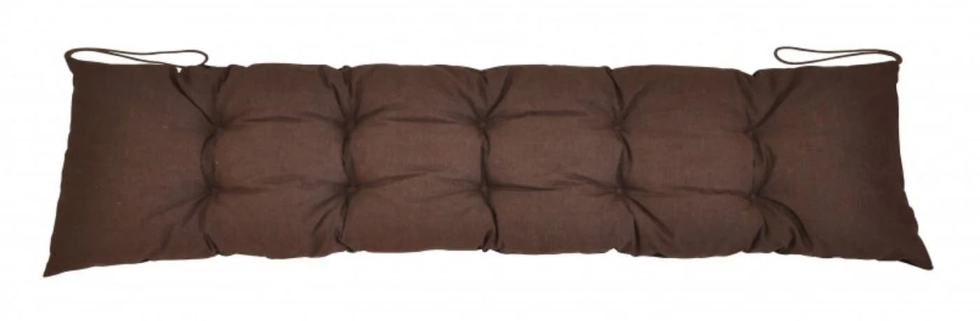 Rattani Polsterauflage Gartenbank 180x40 cm Braun