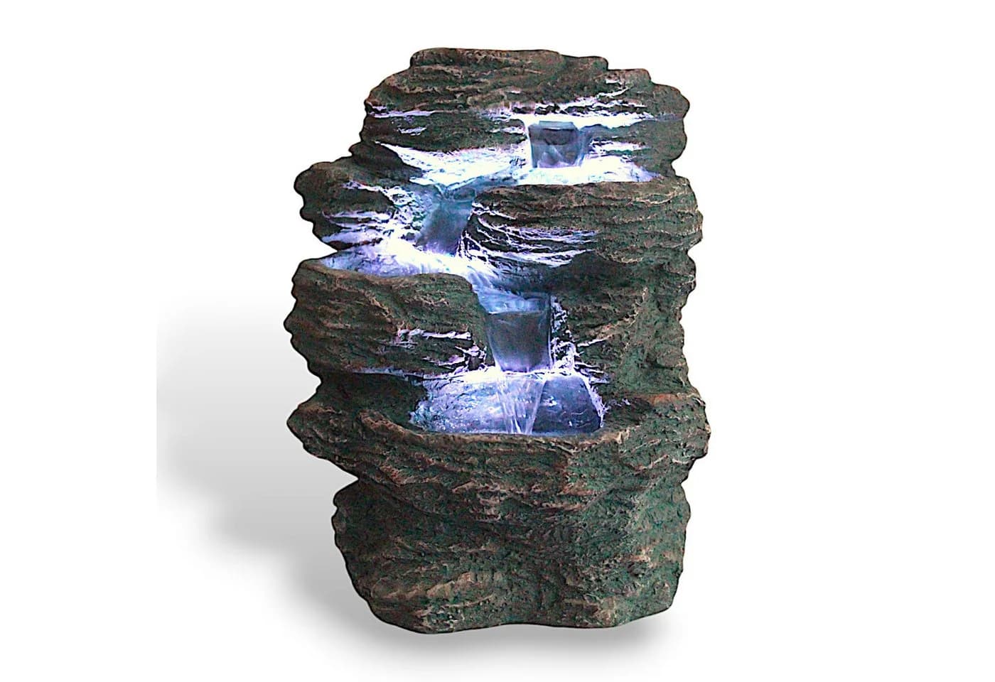 Arnusa Zimmerbrunnen Niagara mit LED-Beleuchtung und Wasserpumpe - Bild 2
