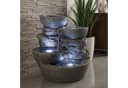 Arnusa LED Springbrunnen Grau Polyresin Indoor Outdoor Bild 2