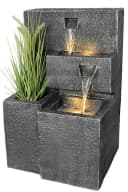 Arnusa Gartenbrunnen Grada mit LED-Beleuchtung und Pflanzbecken Bild 2