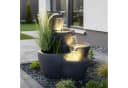 Arnusa Gartenbrunnen Botana Warm-Weiß Kaskade Bepflanzbar mit Beleuchtung Bild 4