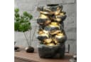 Arnusa Gartenbrunnen BK802 mit LED Beleuchtung - Wetterfest Kunststein Bild 1