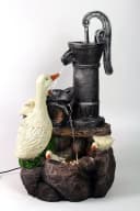 Arnusa Gartenbrunnen Gänse BK821 mit LED-Beleuchtung Braun Bild 4