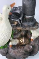 Arnusa Gartenbrunnen Gänse BK821 mit LED-Beleuchtung Braun Bild 5