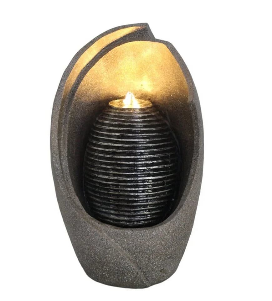 Arnusa Zimmerbrunnen BK835 Komplett-Set mit LED Beleuchtung Grau - Bild 2