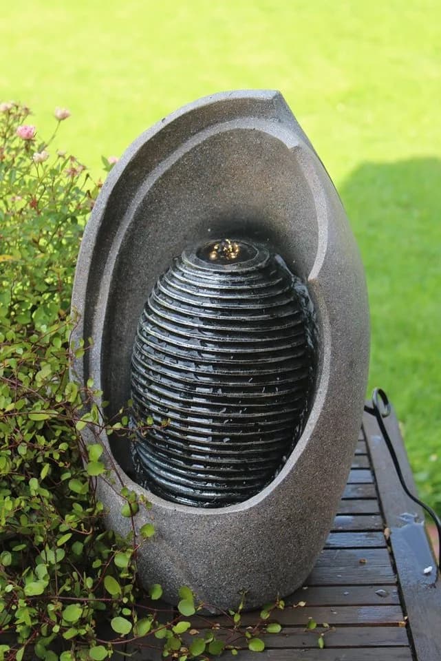 Arnusa Zimmerbrunnen BK835 Komplett-Set mit LED Beleuchtung Grau - Bild 5