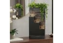 Arnusa Zimmerbrunnen BK845 mit LED-Beleuchtung Grau Polyresin Bild 1