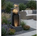 Arnusa Gartenbrunnen mit LED Beleuchtung und Kaskade Bild 4