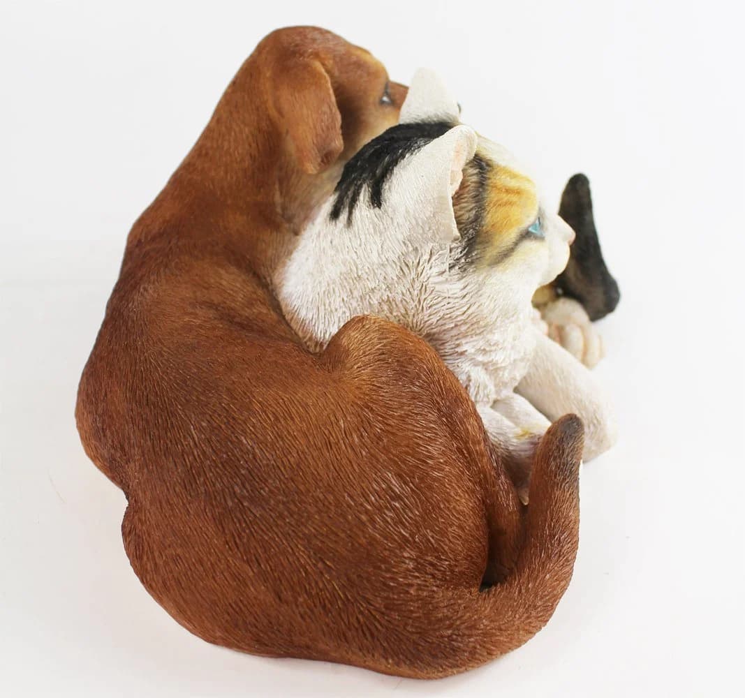 Arnusa Gartenfigur Hund und Katze Dekofigur 34 cm - Bild 3