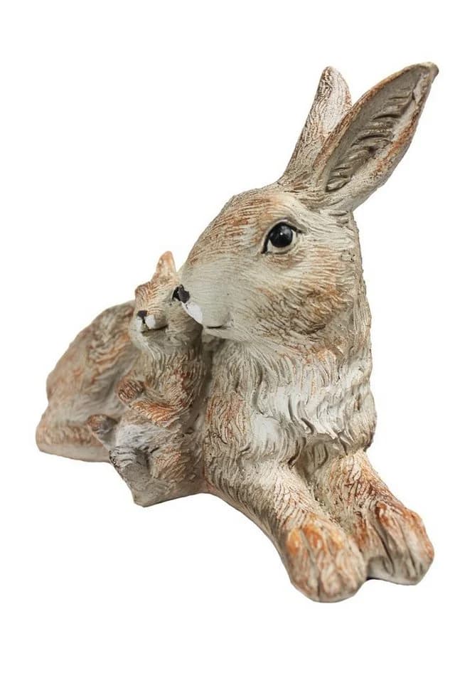 Arnusa Gartenfigur Kaninchen Familie Polyresin - Bild 3