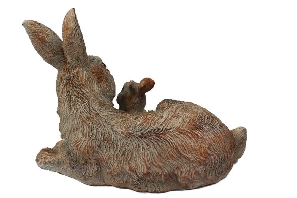 Arnusa Gartenfigur Kaninchen Familie Polyresin - Bild 4