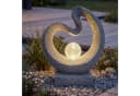 Arnusa LED Solarleuchte Gartenfigur Granit-Optik Bild 5
