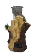 Arnusa Gartenfigur Solarlampe Eule auf Baumstamm Gartendekoration Bild 5