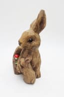 Arnusa Gartenfigur Solar Tierfigur Hase mit Glaskugel und warmweiß LED Beleuchtung Bild 4
