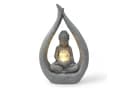 Arnusa Solarleuchte Buddha Granit-Optik mit Glaskugel Bild 2