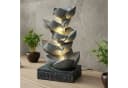 Arnusa Zimmerbrunnen BK901 mit LED Beleuchtung Grau Polyresin Bild 1