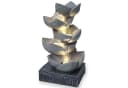 Arnusa Zimmerbrunnen BK901 mit LED Beleuchtung Grau Polyresin Bild 2