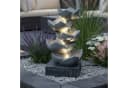 Arnusa Zimmerbrunnen BK901 mit LED Beleuchtung Grau Polyresin Bild 3