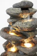 Arnusa Gartenbrunnen Wasserfall 100 cm LED-Beleuchtung Bild 4