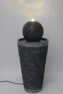 Arnusa Gartenbrunnen Springbrunnen mit LED Beleuchtung Kugel Brunnen Gartendeko Bild 1