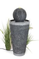 Arnusa Gartenbrunnen Springbrunnen mit LED Beleuchtung Kugel Brunnen Gartendeko Bild 2