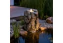 Arnusa Gartenbrunnen Quellstein mit LED Beleuchtung Grau Bild 2