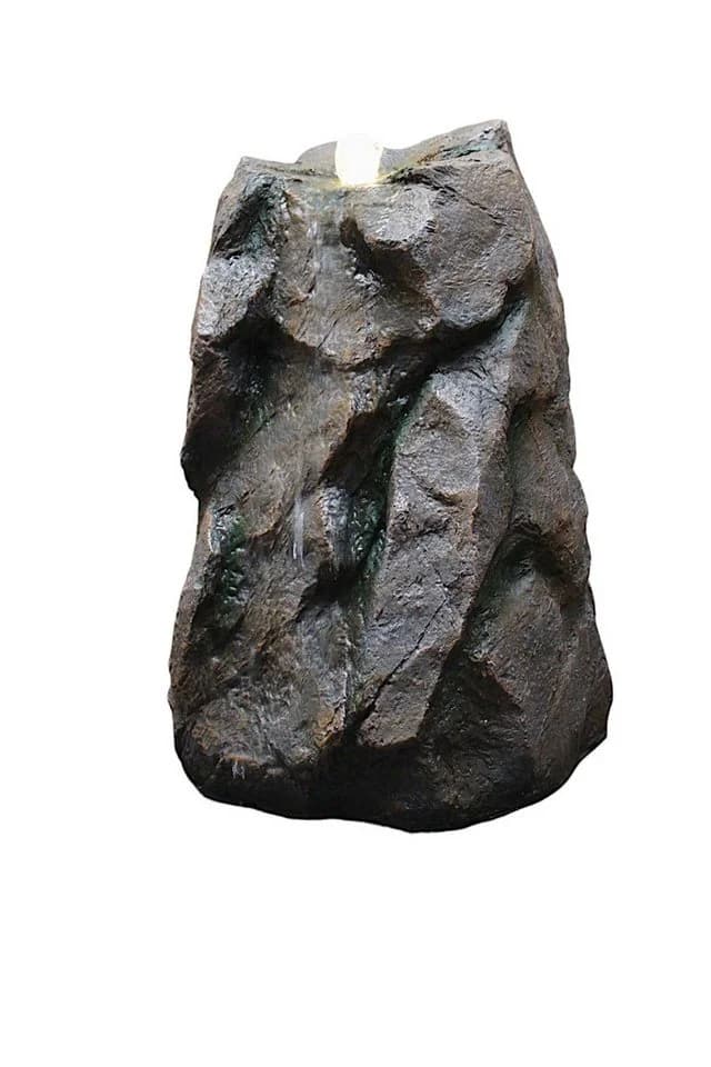 Arnusa Gartenbrunnen Quellstein mit LED Beleuchtung Grau - Bild 4