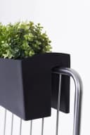 VIVANNO Balkonkasten Fiberglas Anthrazit Matt Geländeraufhängung Bild 4