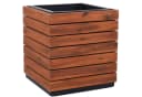 VIVANNO Pflanzkübel Holz Akazienbraun Gestreift 43x43x46 cm Bild 2