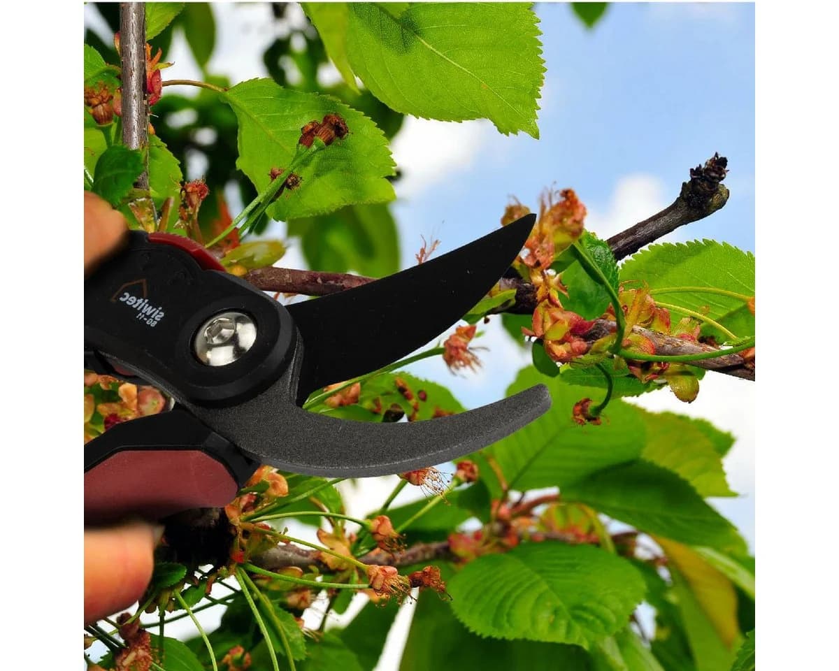 Siwitec Bypass-Gartenschere SG-11 Schwarz/Rot