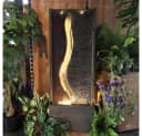 Wacredo Gartenbrunnen Antigua Premium Wasserspiel Grau LED Bild 2