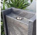Wacredo Gartenbrunnen Venezuela Premium Wasserspiel Grau LED Bild 3