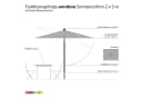 anndora-sonnenschirm Balkonschirm 2x3m rechteckig knickbar beige Bild 1