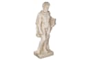 BIRENDY Apollo Gartenfigur Dekofigur Antikbeige Polyresin Bild 2