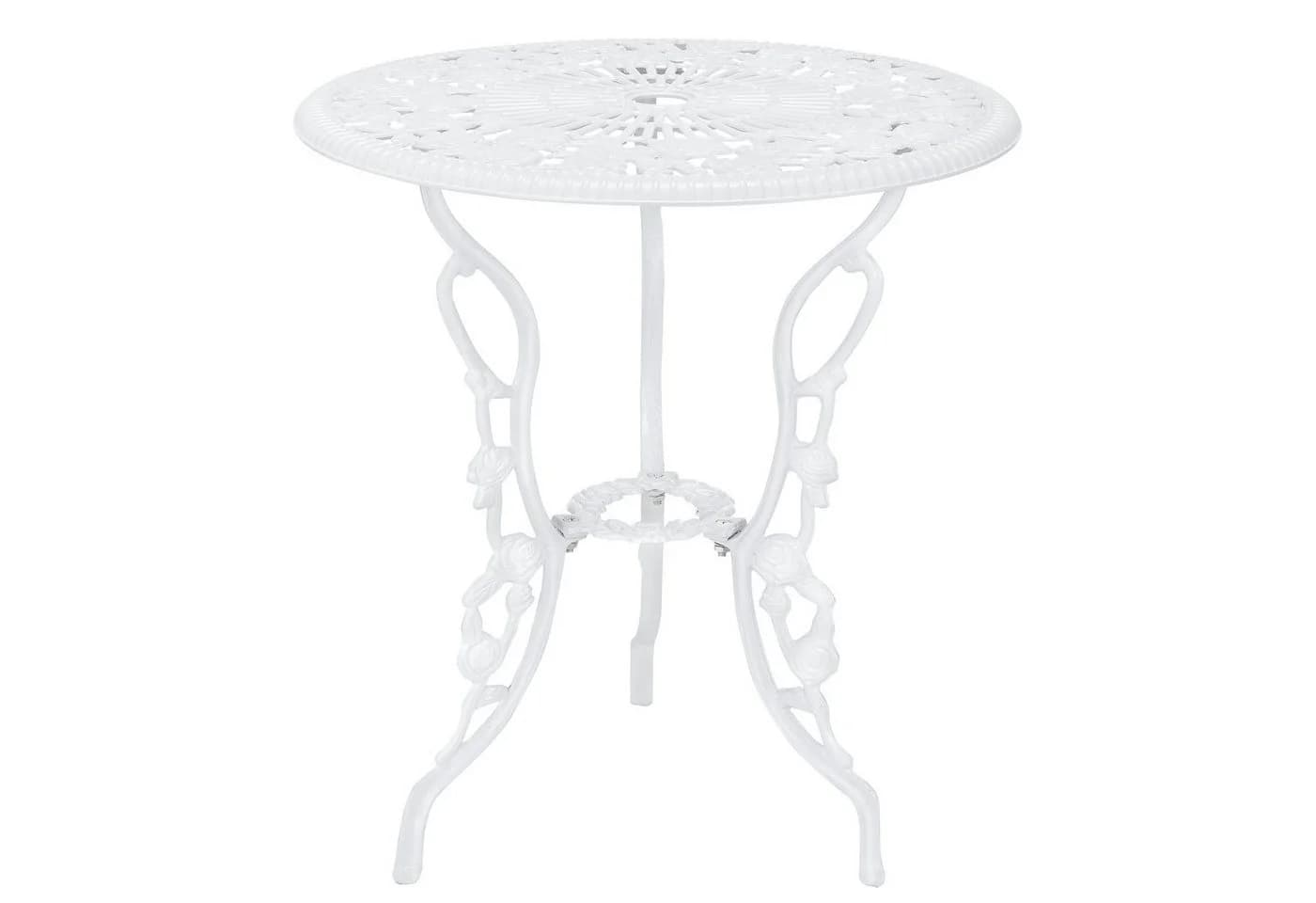 casa.pro Balkonset Wakefield 3-tlg. Bistro-Set Weiß Aluminium - Bild 5