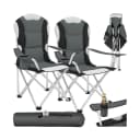 tectake® Campingstuhl faltbar gepolstert geringes Gewicht Bild 1