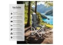 tectake Campingstuhl 4er Set Grau Gepolstert mit Getränkehalter Bild 2