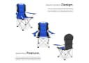 TecTake Campingstuhl faltbar gepolstert Bild 4