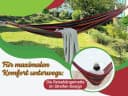 ZOLLNER Hängematte Rot Inklusive Tasche und Seile Bild 3