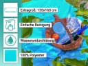 ZOLLNER Picknickdecke wasserabweisend mit Tragetasche türkis Bild 1