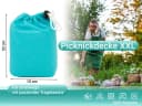 ZOLLNER Picknickdecke wasserabweisend mit Tragetasche türkis Bild 5