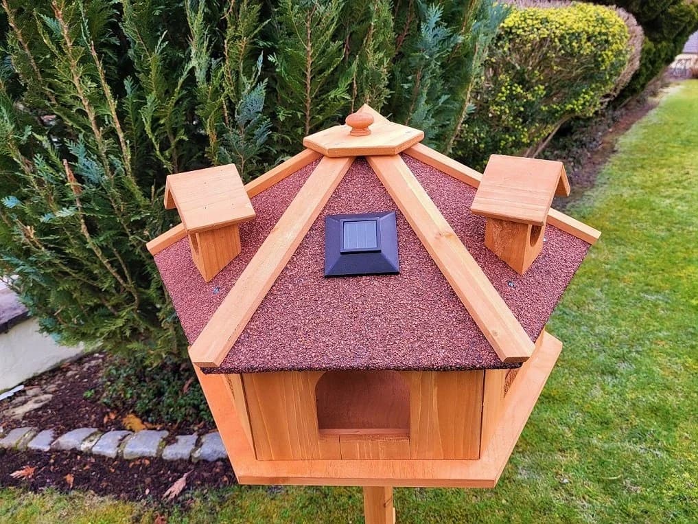 MYPETS Vogelhaus ALPENZAUBER XXL mit Solarlicht und Ständer - Bild 5