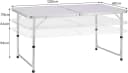 BruKa Klapptisch COMPACT Weiß Höhenverstellbar Aluminium Bild 1