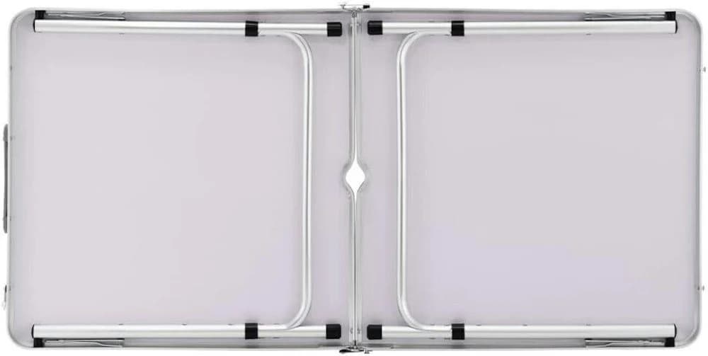 BruKa Klapptisch COMPACT Weiß Höhenverstellbar Aluminium - Bild 5