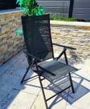 BruKa Gartenstuhl SYDNEY 2er Set Schwarz Klappstuhl mit verstellbarer Lehne Bild 3