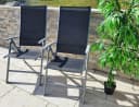 BruKa Gartentisch Sitzgruppe POETTO 4 Personen Aluminium Grau Bild 4