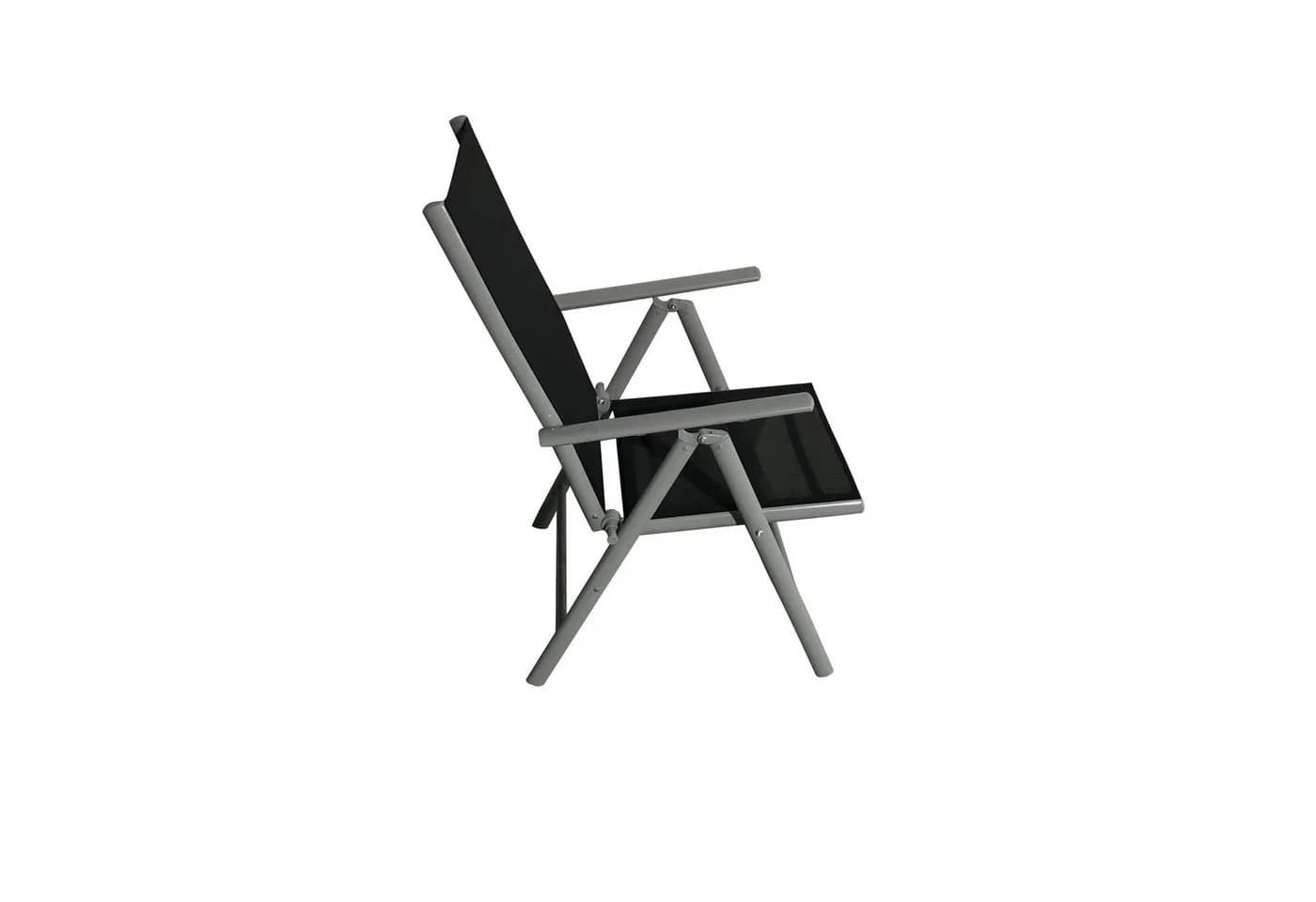 BruKa Gartentisch Sitzgruppe POETTO 4 Personen Aluminium Grau - Bild 5