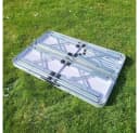 BruKa Campingtisch Set GREEN HILL Klapptisch mit Bank Aluminium Bild 4