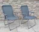 BruKa Campingstuhl 2er Set SUNNY SEAT Klappstuhl Grau/Schwarz Bild 3