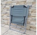 BruKa Campingstuhl 2er Set SUNNY SEAT Klappstuhl Grau/Schwarz Bild 4